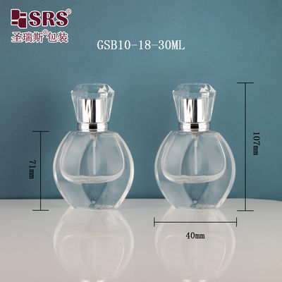 Mua Kim cương hình mũ nước hoa trống sang trọng tùy chỉnh 1 oz chai xịt thủy tinh online manufacture