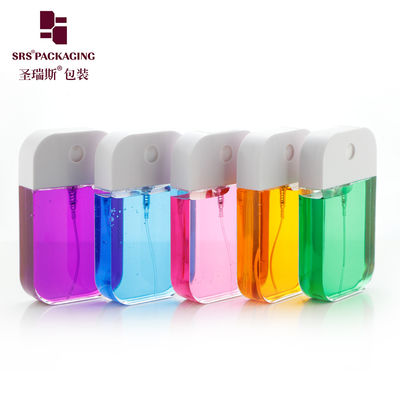 Mua Nhập khẩu bán buôn Cỡ túi Transparent PETG Plastic Perfume Packaging Square Phone Mist Spray Bottle 50ml online manufacture