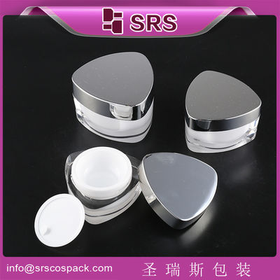 Mua SRS Trung Quốc nhà sản xuất bán nóng hình tam giác xinh đẹp nhựa mỹ phẩm bình acrylic trống online manufacture