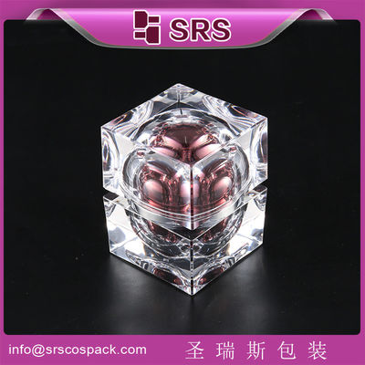 Mua SRS 2015 sản phẩm mới hình vuông acrylic nhựa mỹ phẩm bình sơn trống cho kem da mặt online manufacture