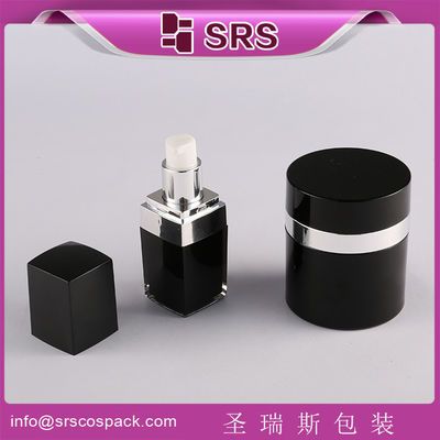 Mua SRS Trung Quốc nhà cung cấp trống bình kem acrylic hình vuông và vòng 50g không khí bình kem thiết lập online manufacture