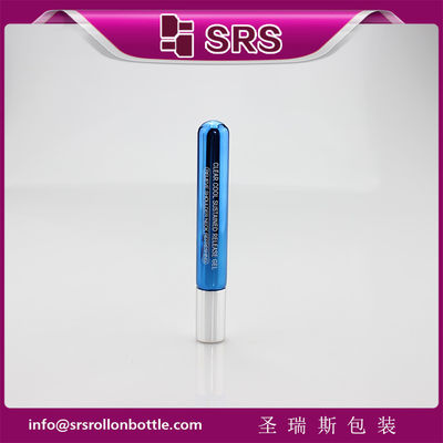 Mua 10 ml cuộn thủy tinh màu xanh kim loại trên chai với quả bóng kim loại và nắp nhôm bạc cho huyết thanh mắt, dầu thiết yếu online manufacture