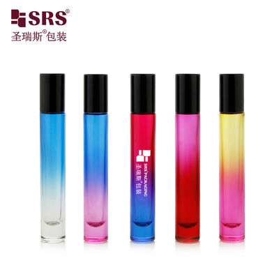 Mua 10ml hình tròn đáy dày sang trọng trống tùy chỉnh màu sườn kính chai dầu Roll On online manufacture