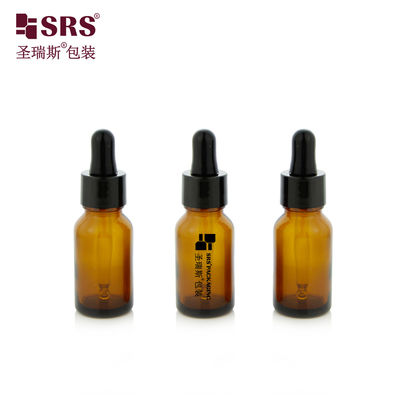 Mua 15ml 0,5 oz màu màu Amber rỗng dày tường khuôn dầu thiết yếu chai thủy tinh nhỏ giọt online manufacture