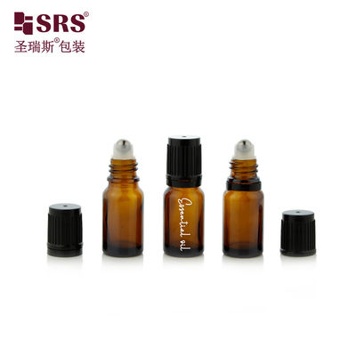 Mua Chai thủy tinh màu hổ phách tròn rỗng nhỏ 10ml có nắp bằng thép bóng cho trẻ em cho tinh dầu online manufacture