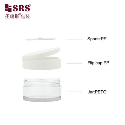 Mua PETG003 Không màu trắng tiêm màu tùy chỉnh 100g 120g 150g 200g 250g Flip Cap Plastic Jar Với mẫu miễn phí online manufacture