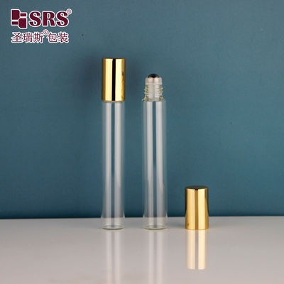 Mua 15mm đường kính trong suốt tinh dầu tinh dầu thủy tinh cuộn bóng chai với nắp vàng online manufacture
