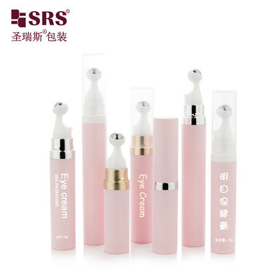 Mua A0035 Thiết kế phong cách không khí tùy chỉnh Sơn kim loại màu hồng Bấm cuộn trên chai cho gel mắt online manufacture