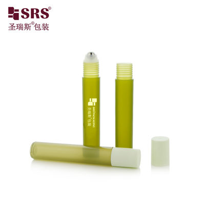 Mua RPP-15ML Bottle Injection Semi-Transparent Green Colour Matte Finished Plastic Roll-On Packaging Container online manufacture