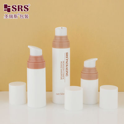 Mua PA0204 15ml 30ml 50ml Bơm tiêm màu hồng tùy chỉnh PP PCR Vật liệu tái chế chai không khí bóng cho kem da online manufacture