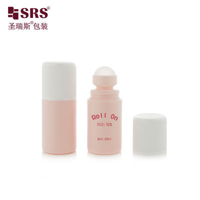 Mua RPPC1-60ML Tùy chỉnh Màu hồng Mờ Nhựa PP PCR Vật liệu thân thiện với môi trường Chai lăn gel chống mồ hôi online manufacture