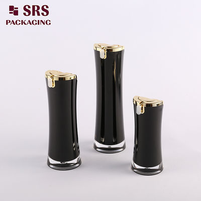 Mua Trung Quốc sản xuất mỹ phẩm psckaging hình dạng đặc biệt chai chăm sóc da màu đen online manufacture