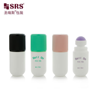 Mua RPPA1-50ML Round Bottom PP Solid Color With Colorful Cap Customized No Leakage Pain Relief Gel Roll On Massage Bottle online manufacture