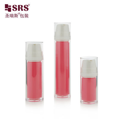 Mua SRSA404 15ml 30ml 50ml Double Wall Clear AS Plastic Cosmetic Lotion Foundation Bottle Customized online manufacture