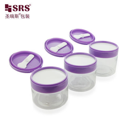 Mua PET007 200g 250g 300g Injection Color Plastic PET Cream Jar With Flip Cap Tweezer Spoon online manufacture