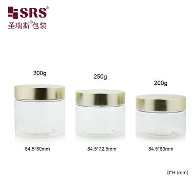 Mua PET008 200g 250g 300g Plastic Inject-Blow PET Jar With Screw Cap For Body Scrub Hair Masks Cream online manufacture