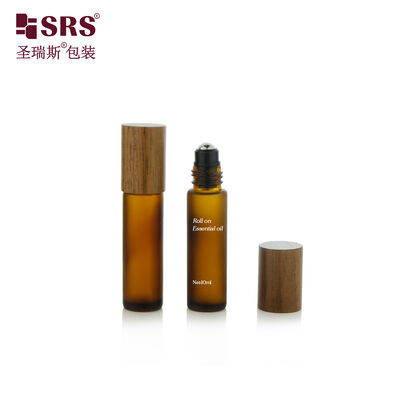 mua BLPM-10ML Chai tinh dầu bóng thủy tinh mờ màu hổ phách có nắp gỗ online manufacture