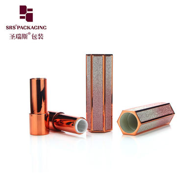 Mua hình lục giác trống thiết kế độc đáo bling bóng râm ống son môi thấp moq online manufacture