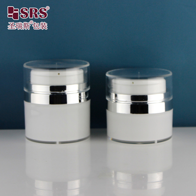 30ml 50ml trống Acrylic tròn kem da lotion huyết thanh thẩm mỹ thanh lịch không khí chai