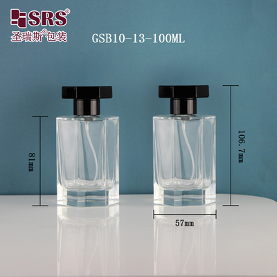 Chiếc chai nước hoa tinh khiết kính trong suốt tinh khiết 100ml