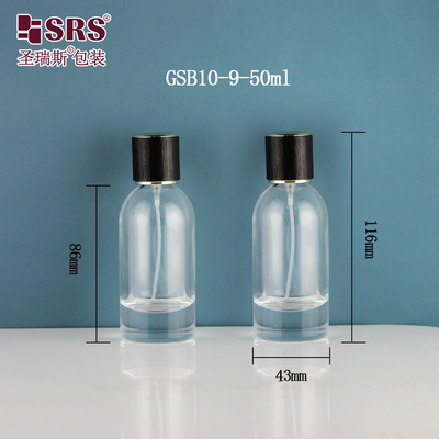 Boston Shape Transparent Perfume Fragrance Empty 50ml chai phun thủy tinh