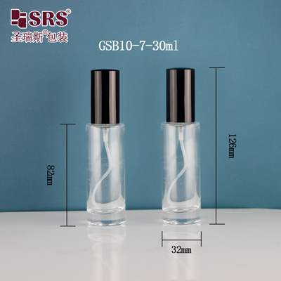 Quảng trường thanh lịch Dispenser Mờ tinh khiết Xác rửa tay sang trọng 15ml 30ml chai xịt thủy tinh