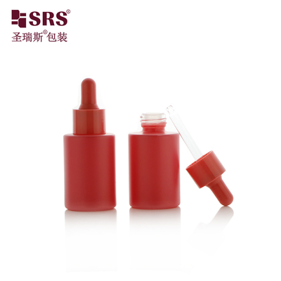 Màu sắc tùy chỉnh Macaron màu kính rỗng bán buôn chai nhỏ giọt dầu thiết yếu 30ml