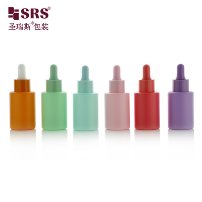 Xác định màu xanh lá cây Chăm sóc da huyết thanh mắt Essence chai thủy tinh với thùng nhỏ giọt 30ml