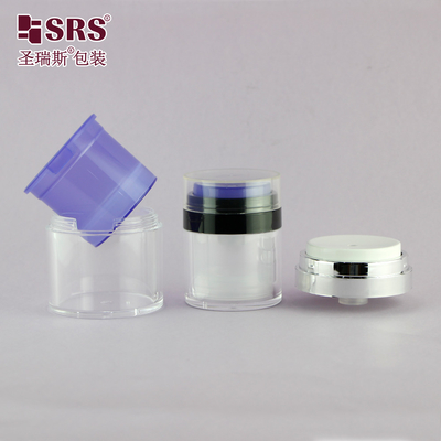 15ml 30ml 50ml Plastic thay thế thùng tùy chỉnh màu kem tay huyết thanh Gel Acrylic không khí lọ