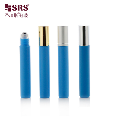 8ml Tiêm rỗng màu rắn Plastic Eye Serum Massage Roll On Ball Bottle