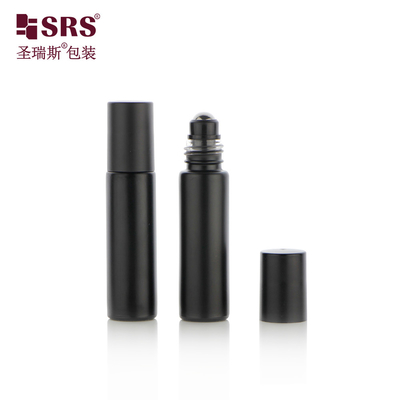 Bức tường dày tròn tùy biến nước hoa thanh lịch massage bóng thép cuộn trên chai kính 10ml