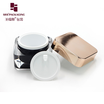 Bao bì mỹ phẩm sang trọng tùy chỉnh kem da bình bình vuông Acrylic
