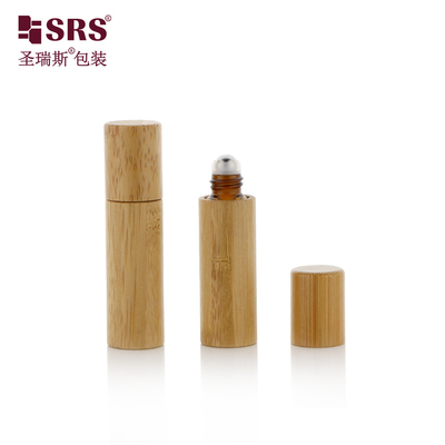 5ml trống Amber bên trong chai nước hoa dầu thiết yếu cuộn Vàng kính bình mỹ phẩm