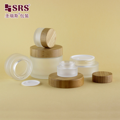 15g 30g 50g 100g 200g Rỗng Hạch Matte Custom Glass Cosmetic Jar Rụng