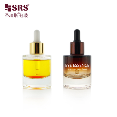 30ml 1 oz nước hoa mỹ phẩm rỗng huyết thanh chai nhỏ giọt thủy tinh với pipette