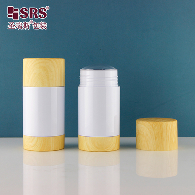 Hình dạng tròn Màu sắc tùy chỉnh chai nhựa ủi Twist Up 50ml thùng khử mùi