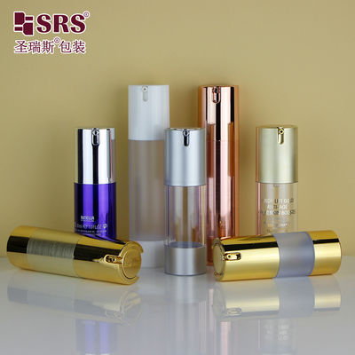 Hỗn bộ mỹ phẩm huyết thanh khuôn mặt cơ sở trang điểm chai tùy chỉnh chai không khí 30ml