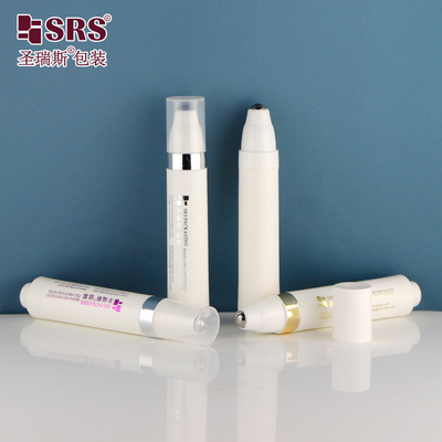 10ml PP PCR Vật liệu tái chế Nhựa tùy chỉnh Phong cách báo chí Xoa bóp mắt không khí 1/3 oz Roll On Bottles