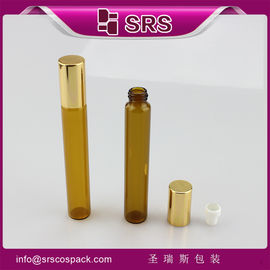 SRS bán buôn chai bóng cuộn thủy tinh màu hổ phách 10ml để sử dụng tinh dầu chất lượng tốt