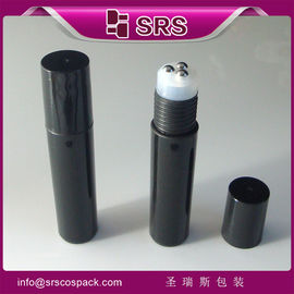 SRS ba quả bóng thép không gỉ nhựa trống 10ml cuộn trên chai với nắp vít PP
