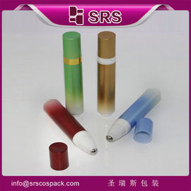 SRS bao bì không rò rỉ nhựa không khí cuộn trên chai với nút nhấn cho kem mắt