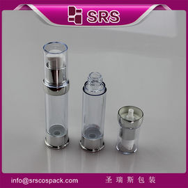 SRS 2015 Thiết kế mới nhất nhựa tròn trong suốt sang trọng trống 15ml 20ml 30ml chai huyết thanh