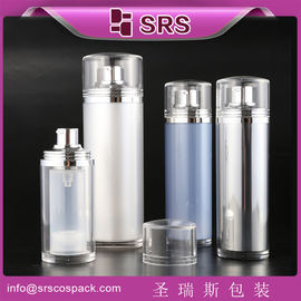 SRS 30ml 50ml 100ml hình bầu dục Bao bì mỹ phẩm cho nền tảng máy bơm chai không khí