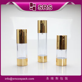 SRS 2015 sản phẩm mới ở Trung Quốc trống 15ml 30ml 50ml vàng xi lanh máy bơm không khí chai