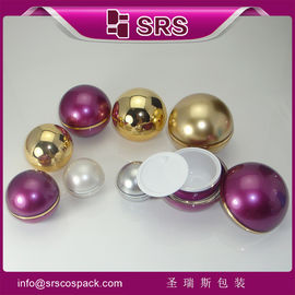 J010 Thùng nhựa hình quả bóng thiết kế cho mỹ phẩm