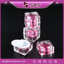 chất lượng cao hình vuông acrylic lọ cho nhà cung cấp kem