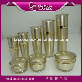 SRS Nhà sản xuất bán buôn 15ml 30ml 50ml 80ml 120ml vàng sang trọng trống mỹ phẩm acrylic
