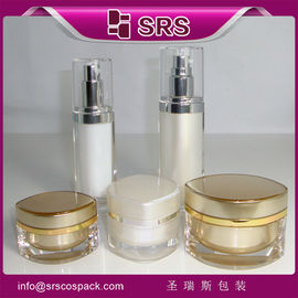 bơm chai acrylic màu trắng sang trọng L103 30ML 50ML