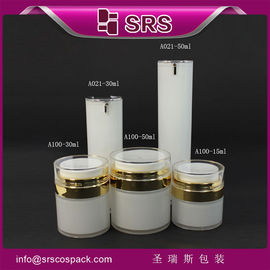 SRS bán buôn đồ nhựa chăm sóc da bình acrylic không khí và chai kem dưỡng da bao bì mỹ phẩm