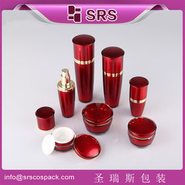 SRS Trung Quốc nhà sản xuất nhựa hình trống chai kem acrylic và bình kem kết hợp